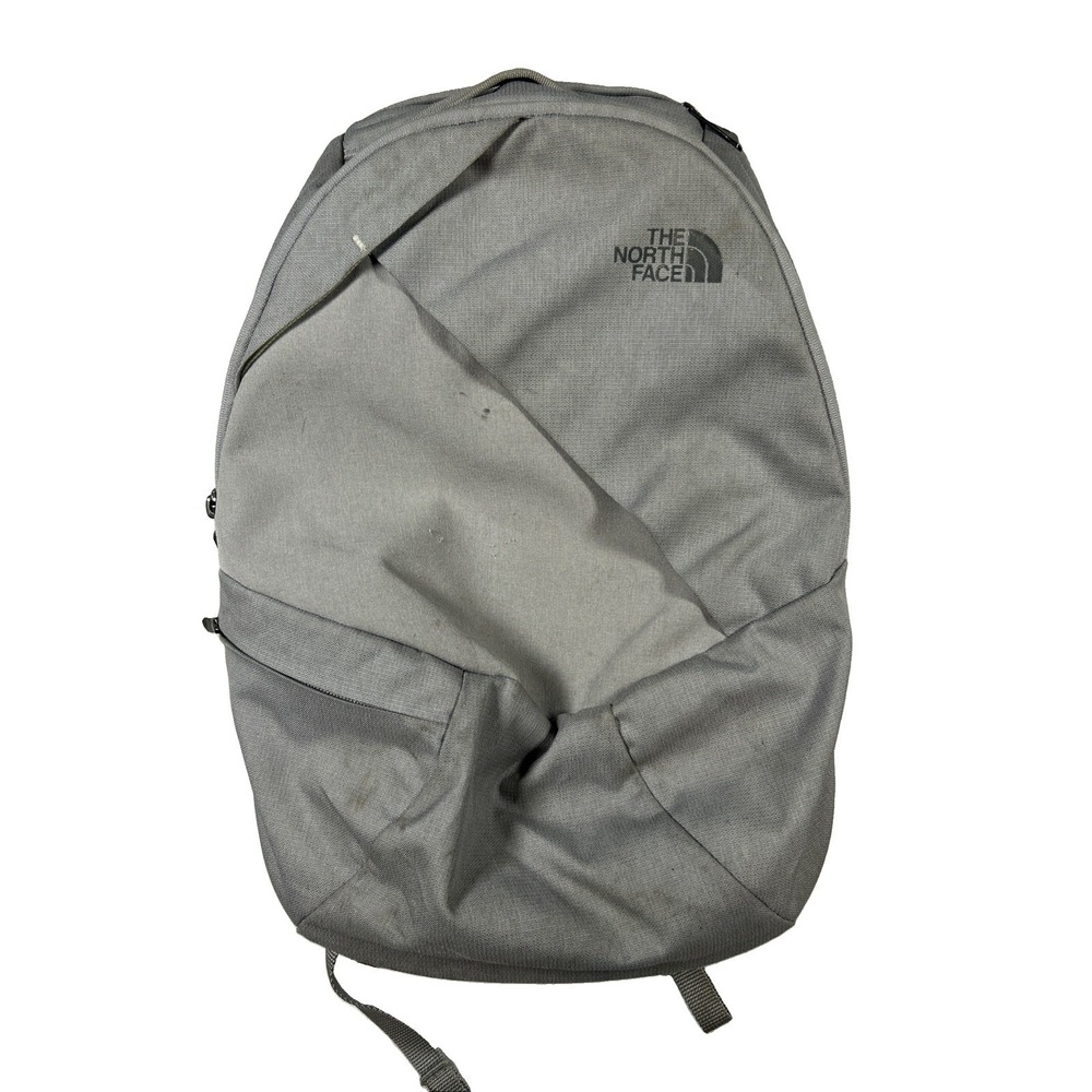 The North Face Electra Hiking Backpack Gray Zip Padded Straps Used